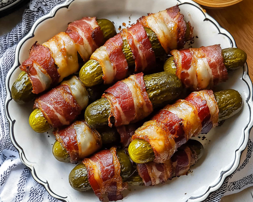 Bacon Wrapped Pickles