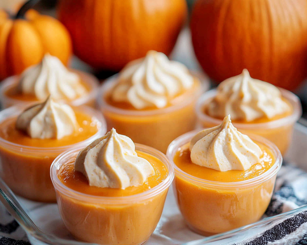 Pumpkin Pudding Shots