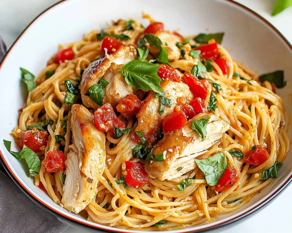 Bruschetta Chicken Pasta Recipe