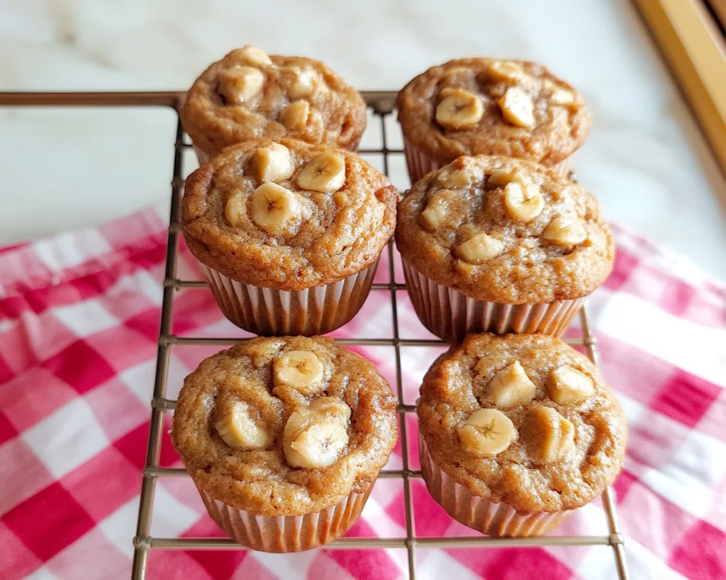 banana peanut butter muffins