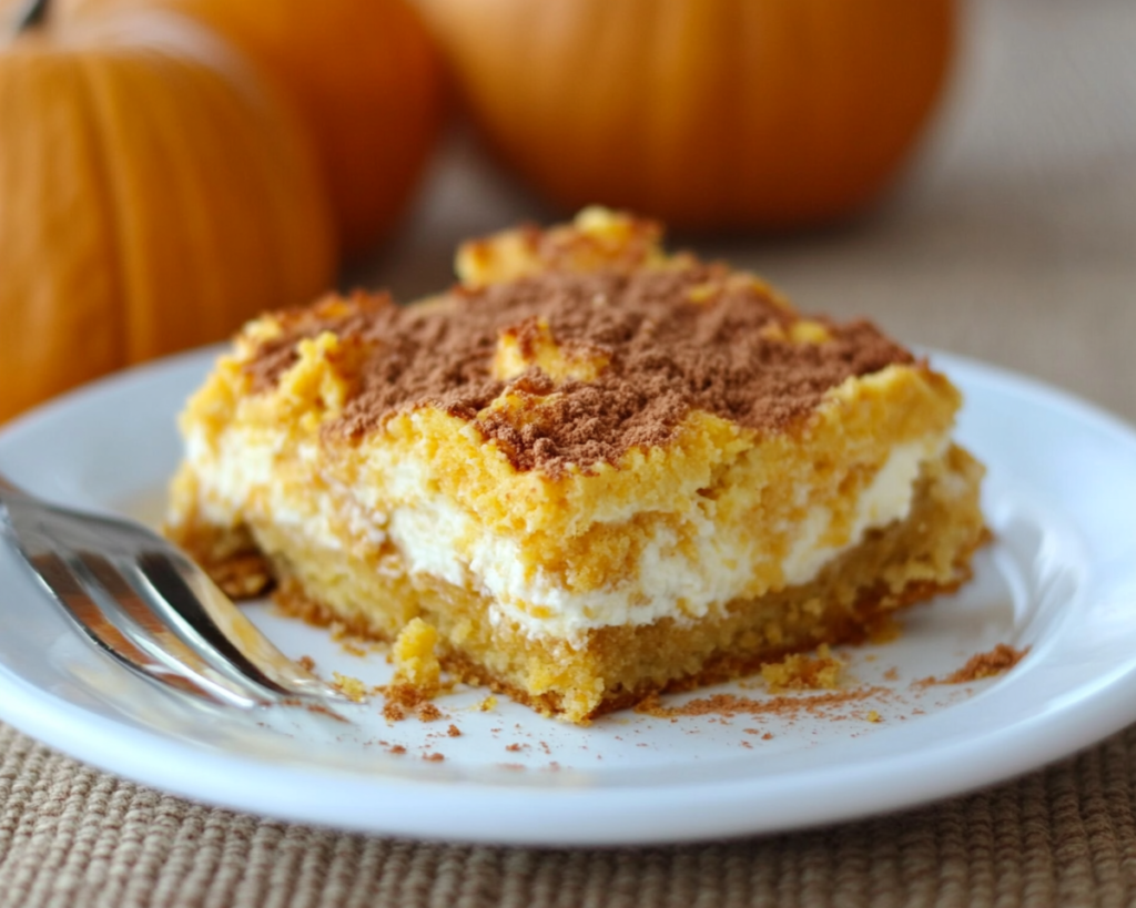 3 ingredient pumpkin dump cake