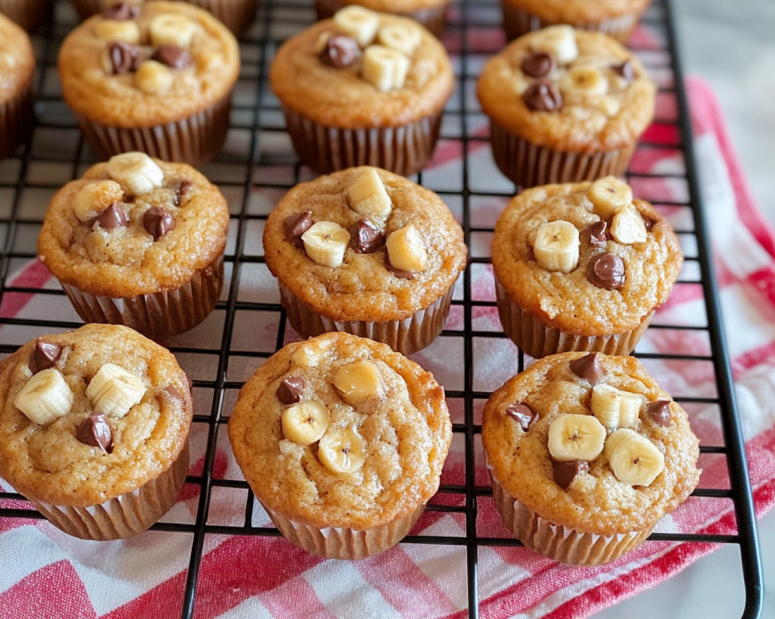 5 Ingredient Peanut Butter Banana Muffins.