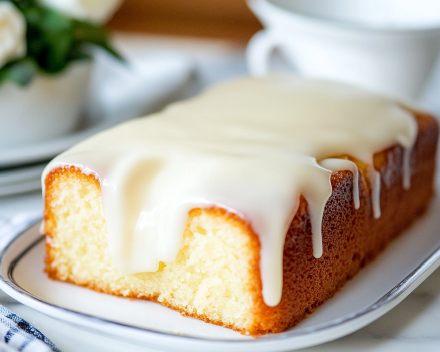 Pound Cake with Cream Cheese Glaze