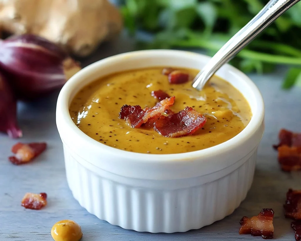 Hot Bacon and Honey Mustard Dressing

