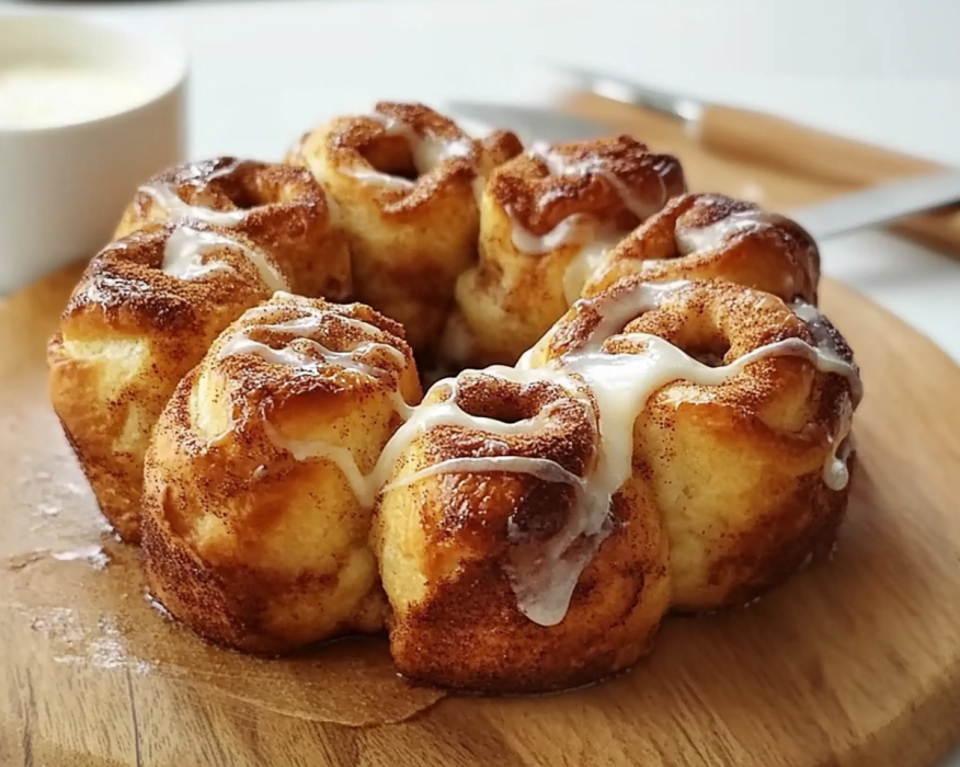 Mini Monkey Bread with Cinnamon Rolls

