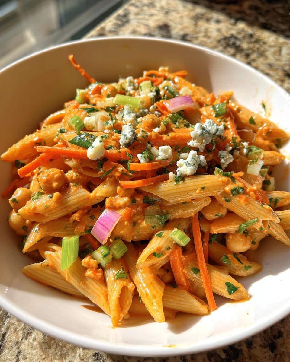 Buffalo Chickpea Pasta Salad - detail 1