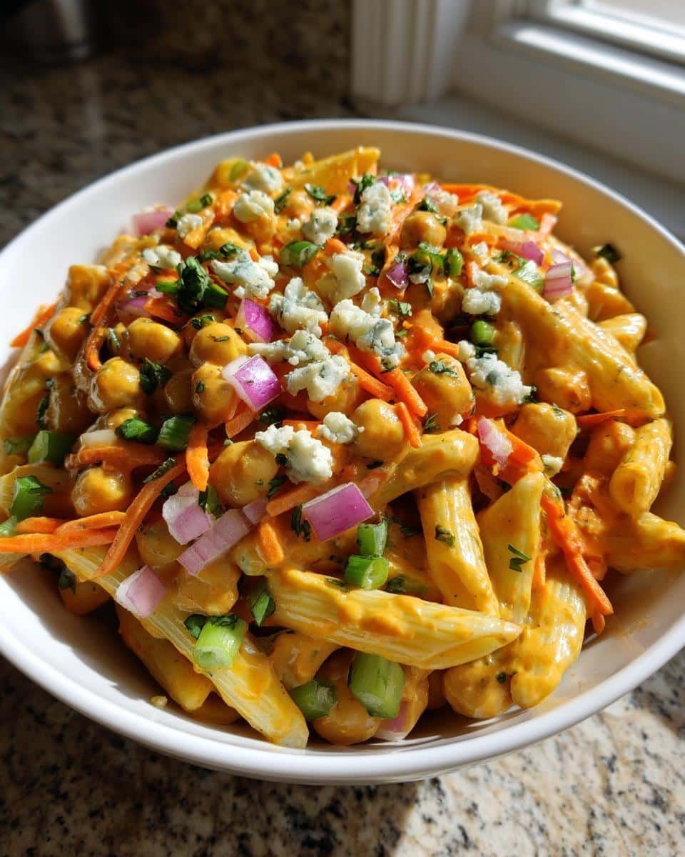Buffalo Chickpea Pasta Salad - detail 3