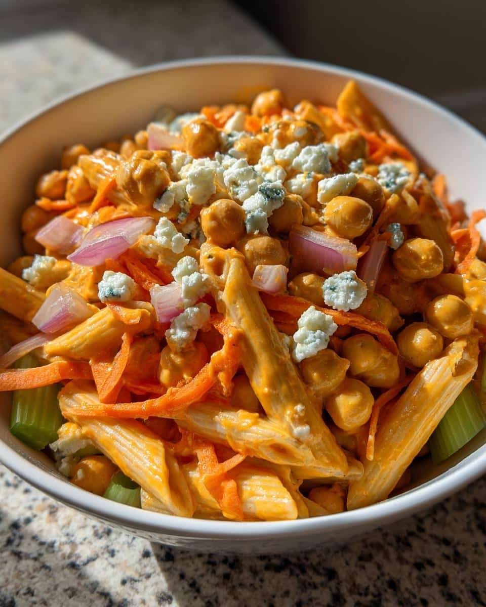 Buffalo Chickpea Pasta Salad - detail 4