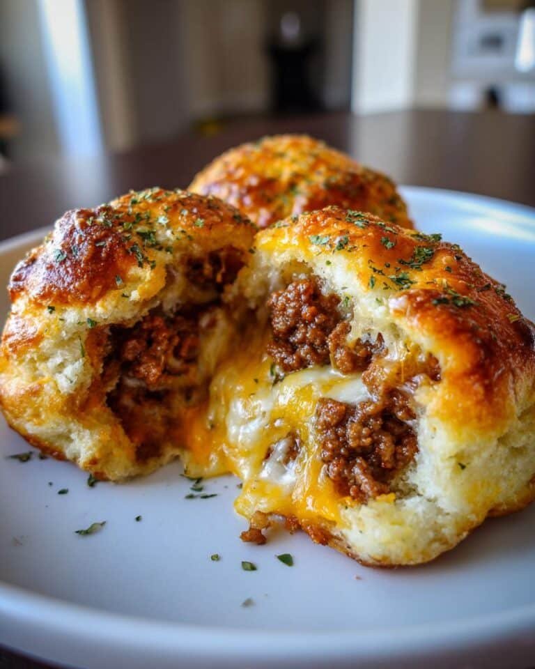 Garlic Parmesan Cheeseburger Bombs