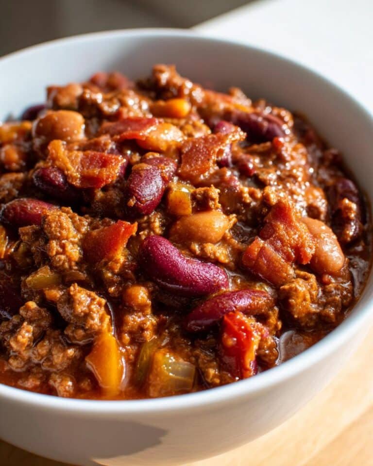 Hearty Slow Cooker Cowboy Beans