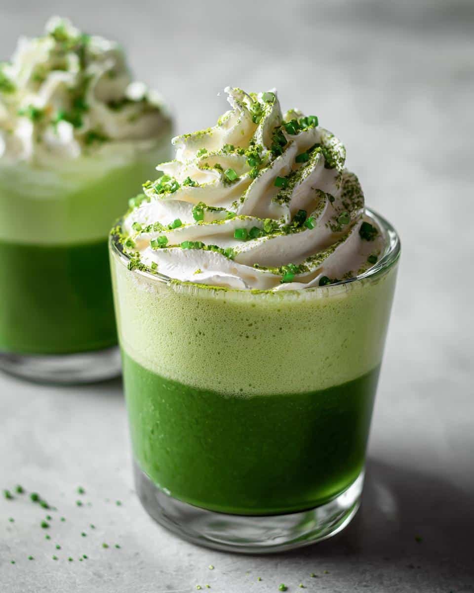 St Patrick's Day Green Shake Pudding Cups - detail 3